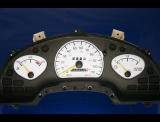 1992-1995 Pontiac Grand Am NON TACH White Face Gauges